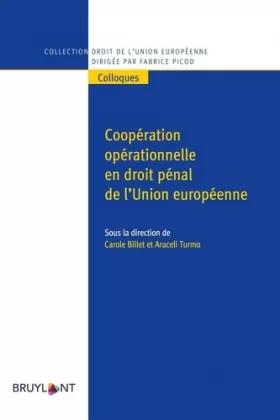 Couverture du produit · Coopération opérationnelle en droit pénal de l'UE
