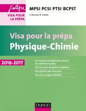 Couverture du produit · Physique-Chimie - Visa pour la prépa - MPSI-PCSI-PTSI-BCPST 2016-2017: MPSI-PCSI-PTSI-BCPST (2016-2017)