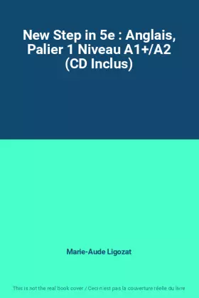 Couverture du produit · New Step in 5e : Anglais, Palier 1 Niveau A1+/A2 (CD Inclus)