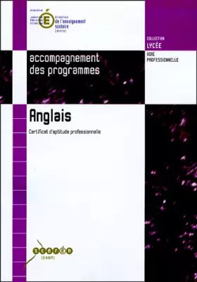 Couverture du produit · Anglais: Certificat d'aptitude professionnelle