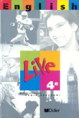 Couverture du produit · English live, 4e L.V.1. Manuel