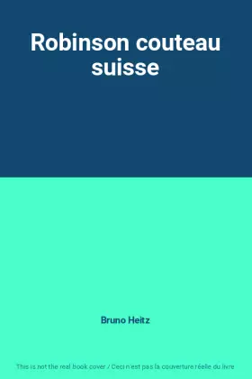 Couverture du produit · Robinson couteau suisse