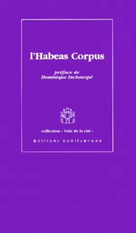 Couverture du produit · L'habeas Corpus