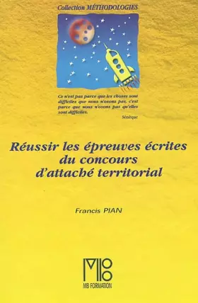 Couverture du produit · Réussir les épreuves écrites du concour d'attaché territorial