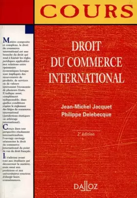 Couverture du produit · Droit du commerce international, 2e édition