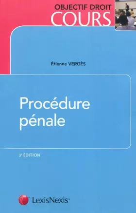 Couverture du produit · Procédure pénale