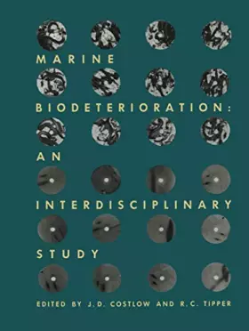 Couverture du produit · Marine Biodeterioration