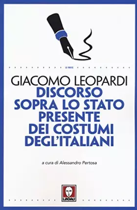 Couverture du produit · Discorso sopra lo stato presente dei costumi degl'italiani