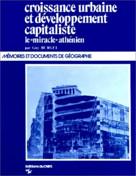 Couverture du produit · Croissance urbaine et développement capitaliste, le miracle athénien