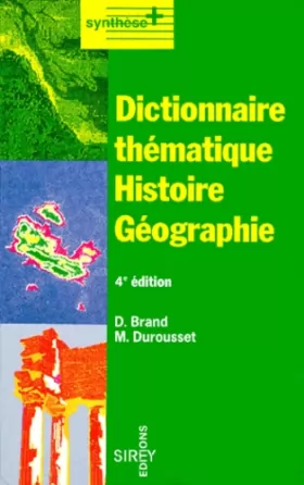 Couverture du produit · DICTIONNAIRE THEMATIQUE HISTOIRE GEOGRAPHIE. 4ème édition 1995
