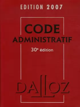 Couverture du produit · Code administratif 2007