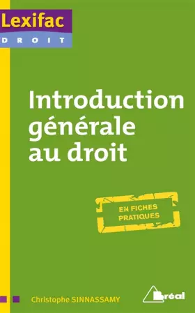 Couverture du produit · Introduction générale au droit