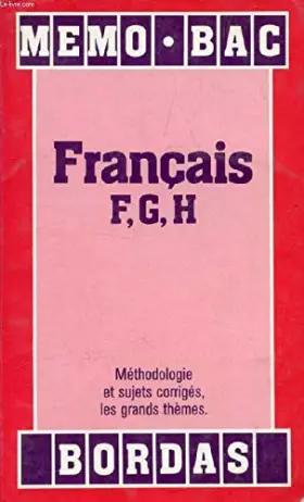 Couverture du produit · MEMO/28 FRANCAIS FGH NP (Ancienne Edition)