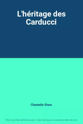 Couverture du produit · L'héritage des Carducci