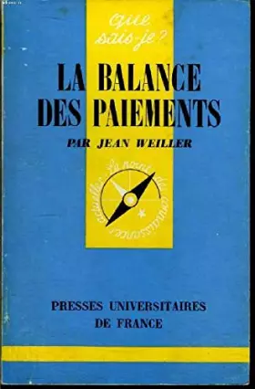 Couverture du produit · La balance des paiements