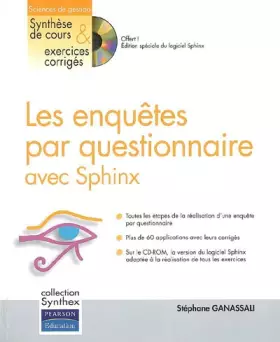 Couverture du produit · Les enquêtes par questionnaire avec Sphinx (1Cédérom)