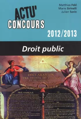 Couverture du produit · Droit Public 2012-2013