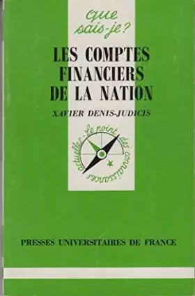 Couverture du produit · Les comptes financiers de la nation