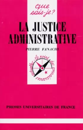 Couverture du produit · La justice administrative