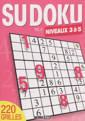 Couverture du produit · Sudoku: Volume 6, Niveaux 3 à 5