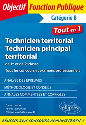 Couverture du produit · Technicien et technicien principal territorial. Concours et examens professionnels