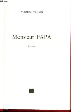 Couverture du produit · Monsieur papa