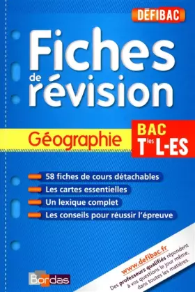 Couverture du produit · DEFIBAC FICHES GEO TERM L/ES