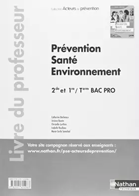 Couverture du produit · Prévention Santé Environnement - 2e/1re/Term Bac Pro