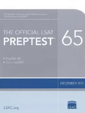 Couverture du produit · The Official LSAT Preptest 65: December 2011