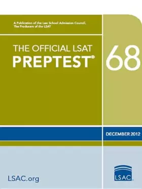 Couverture du produit · The Official LSAT Preptest 68: December 2012