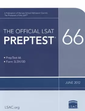 Couverture du produit · The Official Lsat Preptest 66: June 2012 Lsat