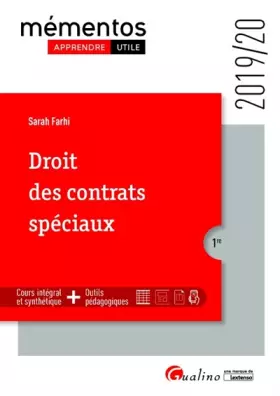 Couverture du produit · Droit des contrats spéciaux