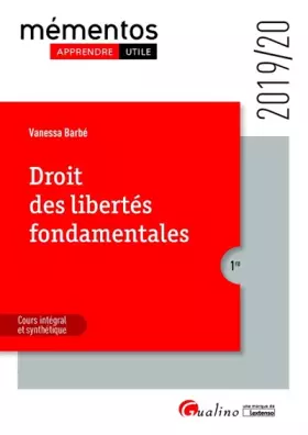 Couverture du produit · Droit des libertés fondamentales (2019)