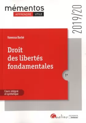 Couverture du produit · Droit des libertés fondamentales (2019)