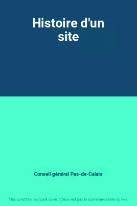 Couverture du produit · Histoire d'un site