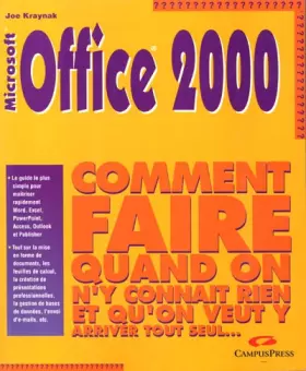 Couverture du produit · Office 2000