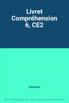 Couverture du produit · Livret Compréhension 6, CE2