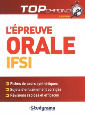 Couverture du produit · L'épreuve orale IFSI