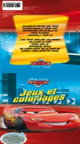 Couverture du produit · WDK PARTNER - A0902681 - Papeterie et Autocollants - Jeux et coloriages CARS