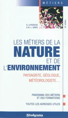 Couverture du produit · Les metiers de la nature et de l'environnement