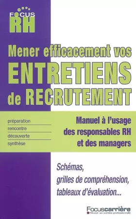 Couverture du produit · L'Entretien de recrutement : comment le mener et le réussir