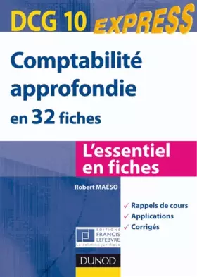Couverture du produit · Comptabilité approfondie DCG 10 - en 32 fiches