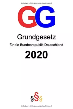 Couverture du produit · GG: Grundgesetz für die Bundesrepublik Deutschland 2020