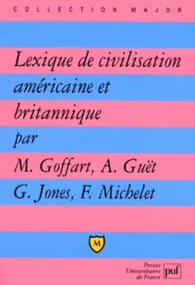 Couverture du produit · Lexique de civilisation américaine et britannique