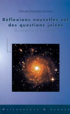 Couverture du produit · Réflexions nouvelles sur des questions juives: Du singulier à l'universel