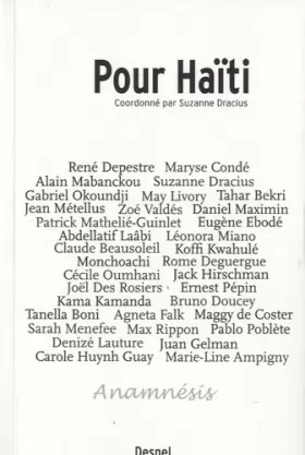 Couverture du produit · Pour Haïti : Florilège de textes inédits d'écrivains et poètes du monde en soutien au peuple haïtien