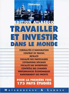Couverture du produit · TRAVAILLER ET INVESTIR DANS LE MONDE