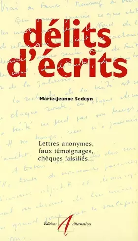 Couverture du produit · Délits d'écrits