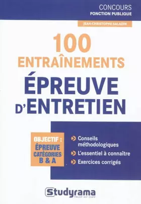 Couverture du produit · 100 entraînements à l'entretien oral