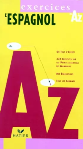 Couverture du produit · L'espagnol de A à Z exercices, édition 97